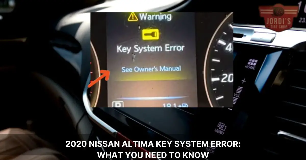 2020 nissan altima key system error