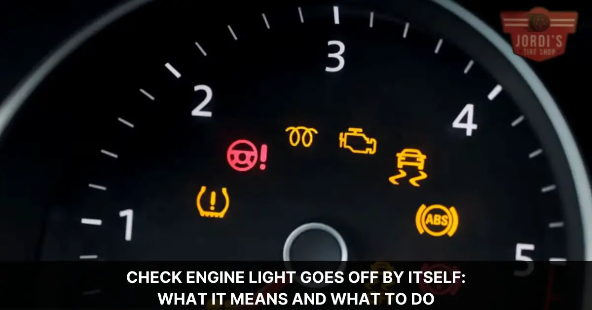 check engine light goes off by itself