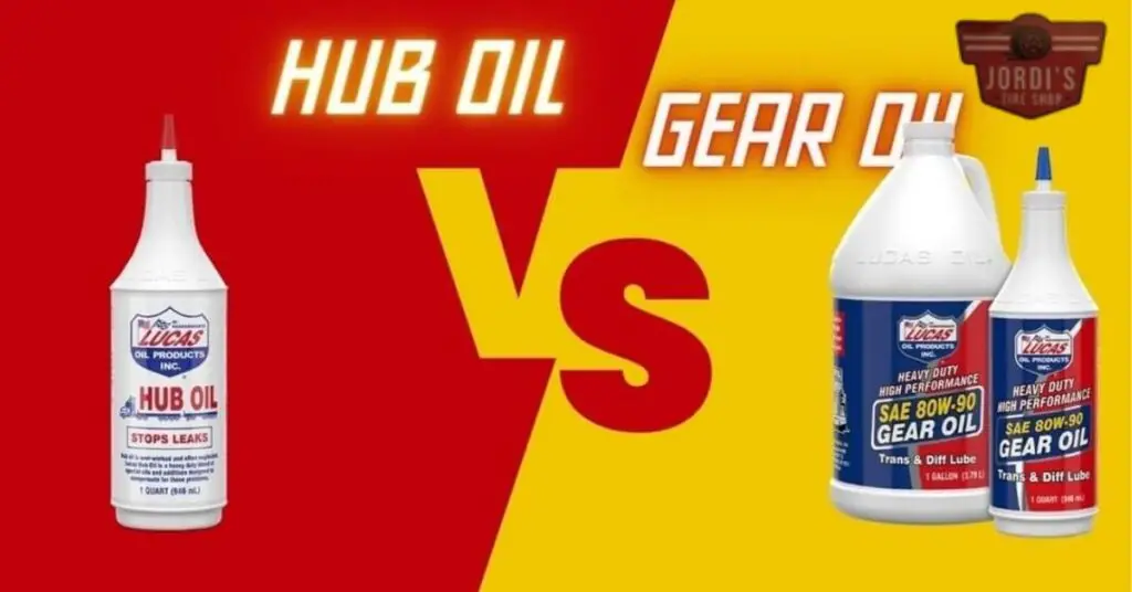 Key Differences Between Hub Oil and Gear Oil