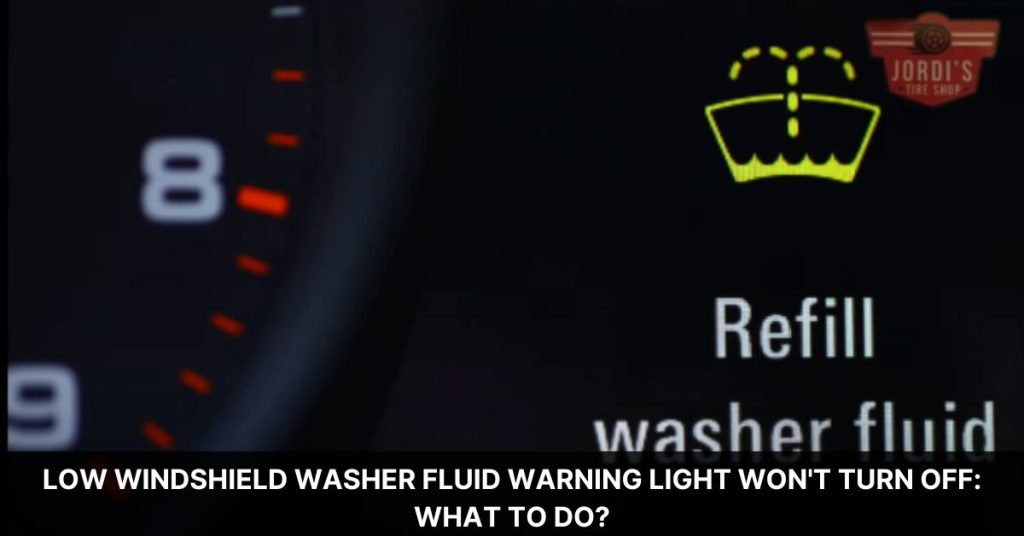 Fixing a Stuck Low Windshield Washer Fluid Warning Light Jordi's Tire