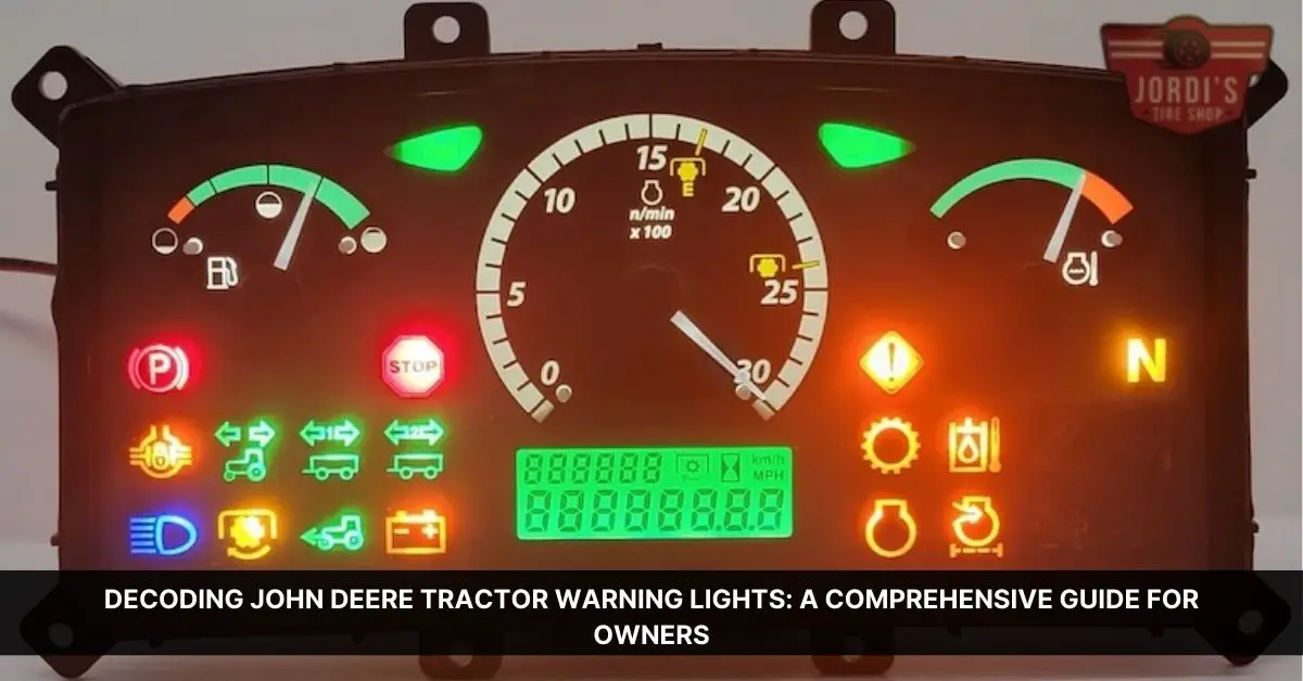 John Deere Tractor Warning Lights Meaning