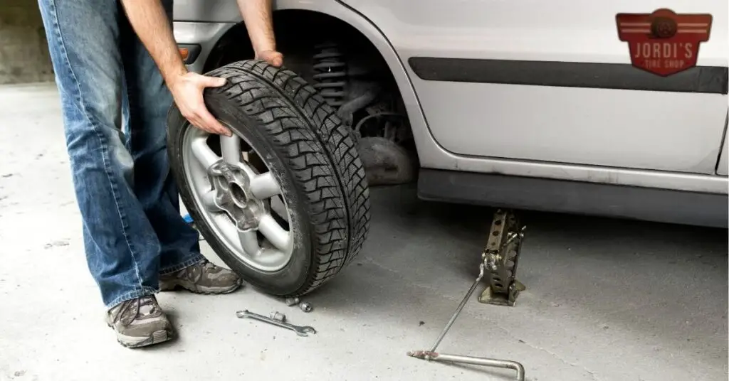 The Process of Changing Tires