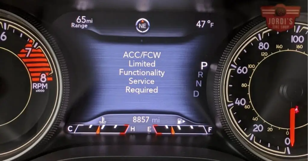 Understanding the Error ACC FCW Unavailable Service Required Jeep