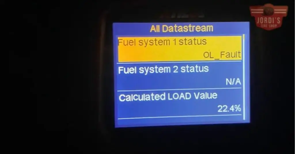 Understanding the Fuel System 1 OL Fault