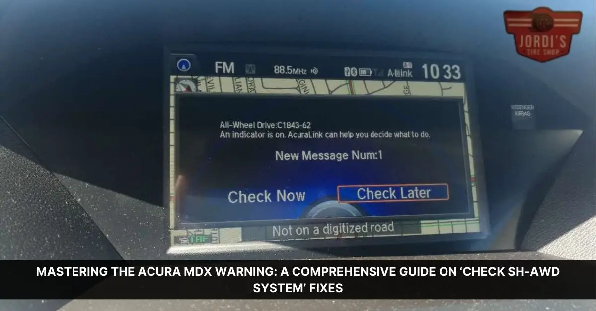 acura mdx check sh awd system