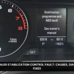 audi stabilization control fault