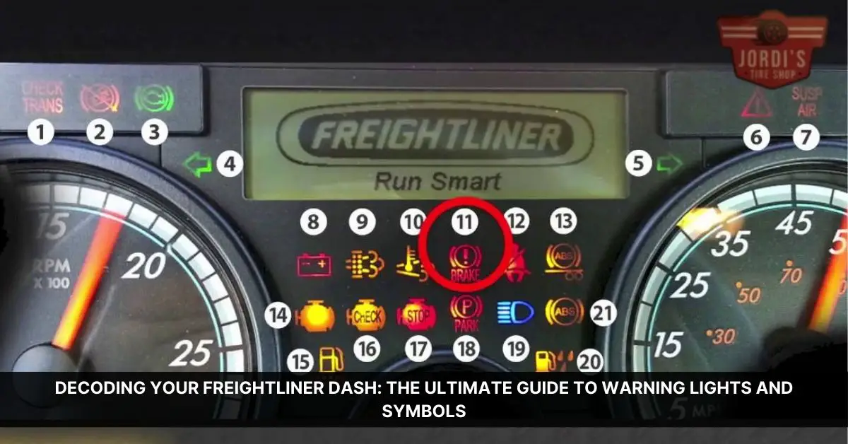 freightliner dash warning lights and symbols