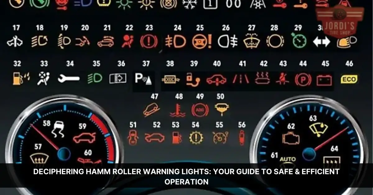 hamm roller warning lights meaning