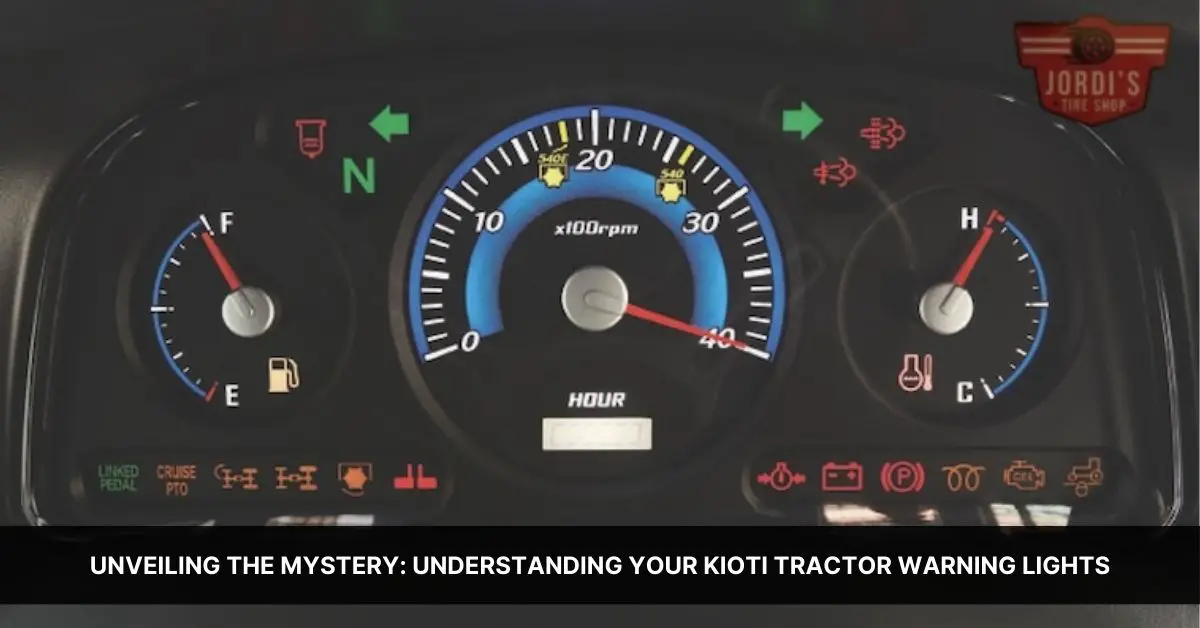 kioti tractor warning lights meaning