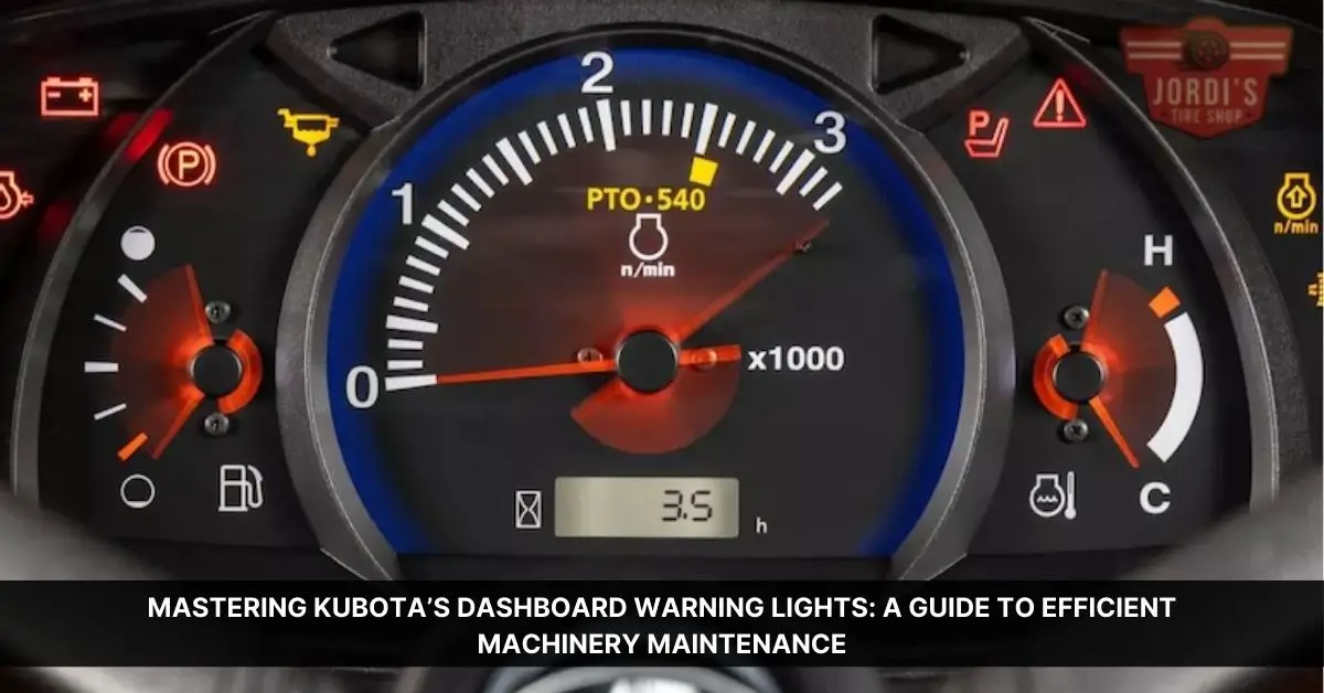 kubota dashboard warning lights