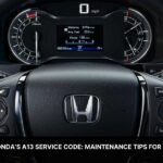 what is honda a13 service code