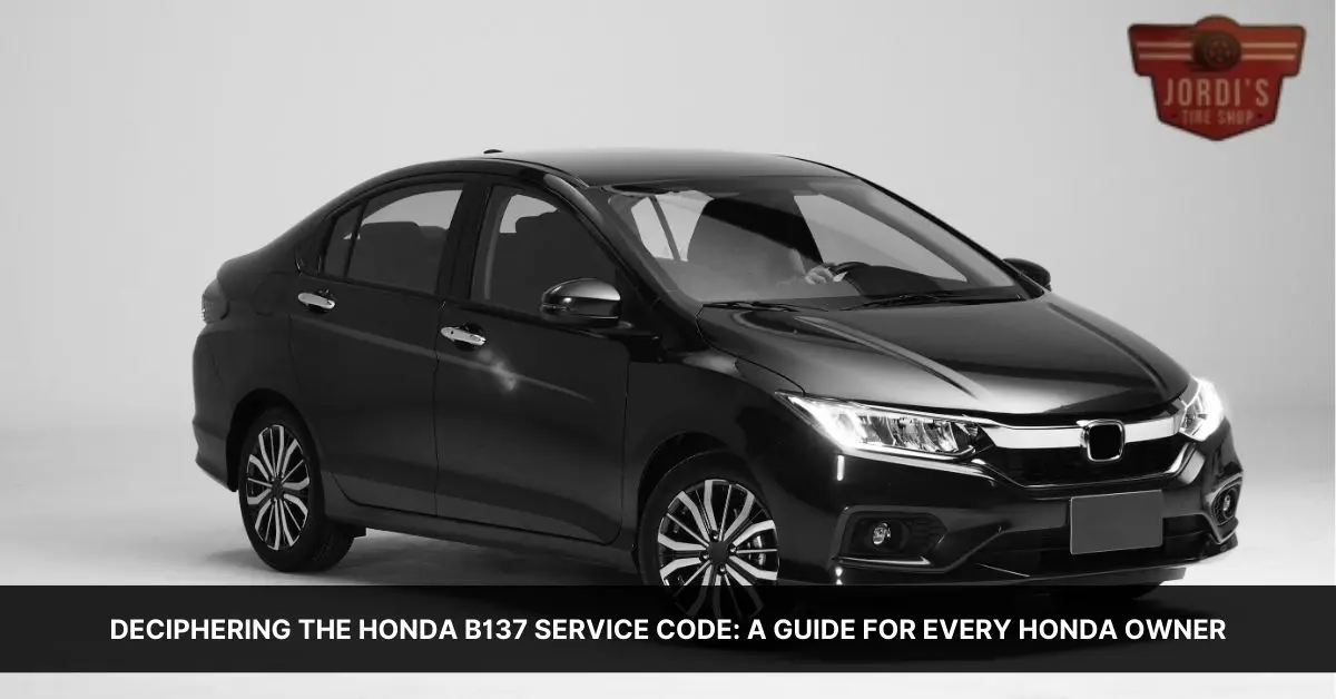 what is honda b137 service code