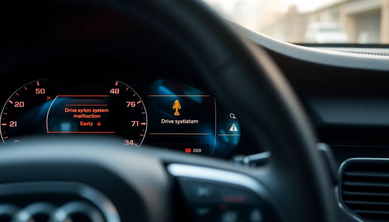 1 audi drive system malfunction