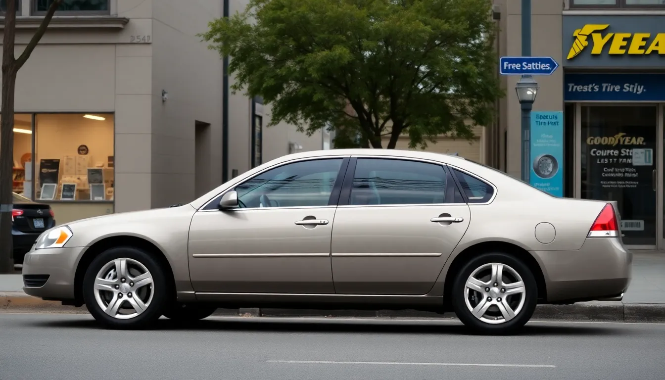 2 2008 chevrolet impala tire size