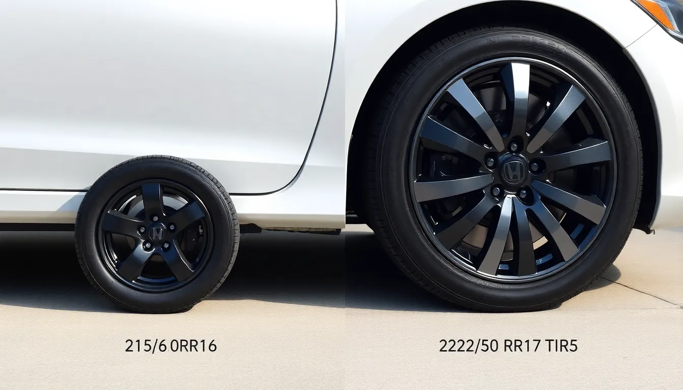 2 tire size for honda accord 2014