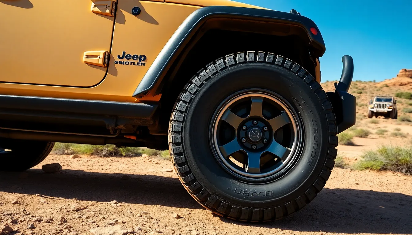 Jeep Wrangler Stock Tire Size Guide: Complete Specs by Model Year (2025) 6 4 jeep wrangler stock tire size