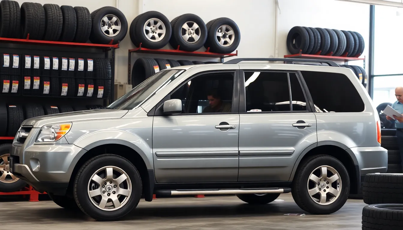 5 06 honda pilot tire size