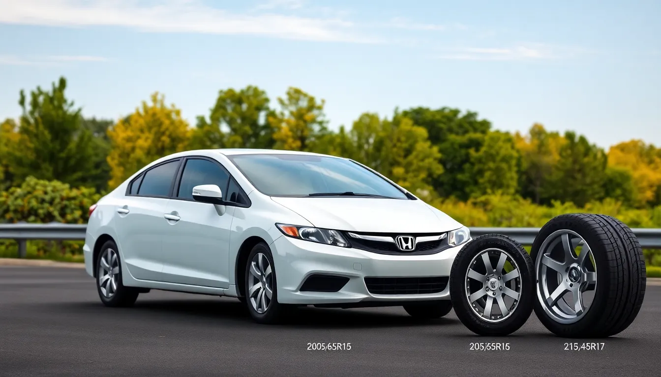 honda civic 2010 tyre size