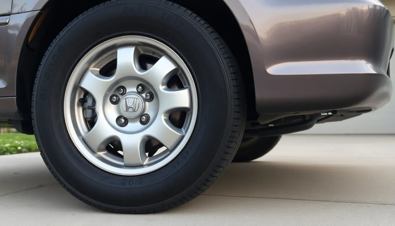 04 honda odyssey tire size
