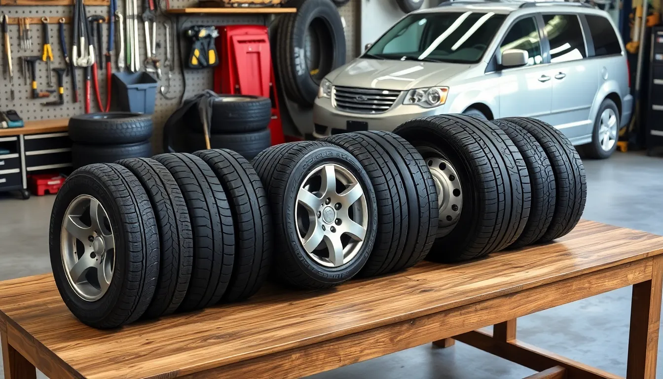 2 chrysler town and country tire size 2010