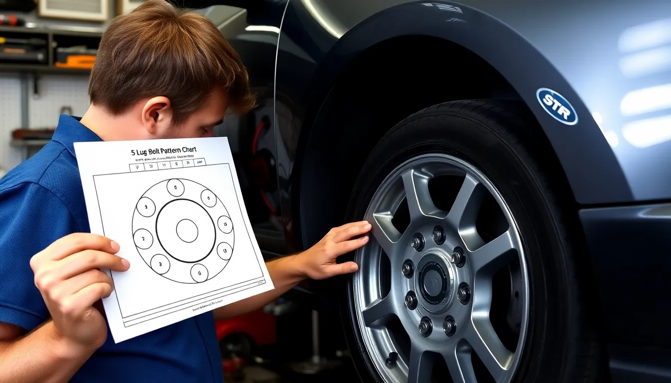 4 printable 5 lug bolt pattern chart