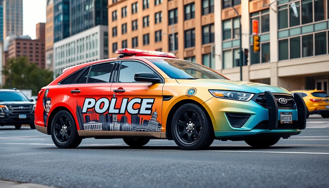 1 police cars aesthetic
