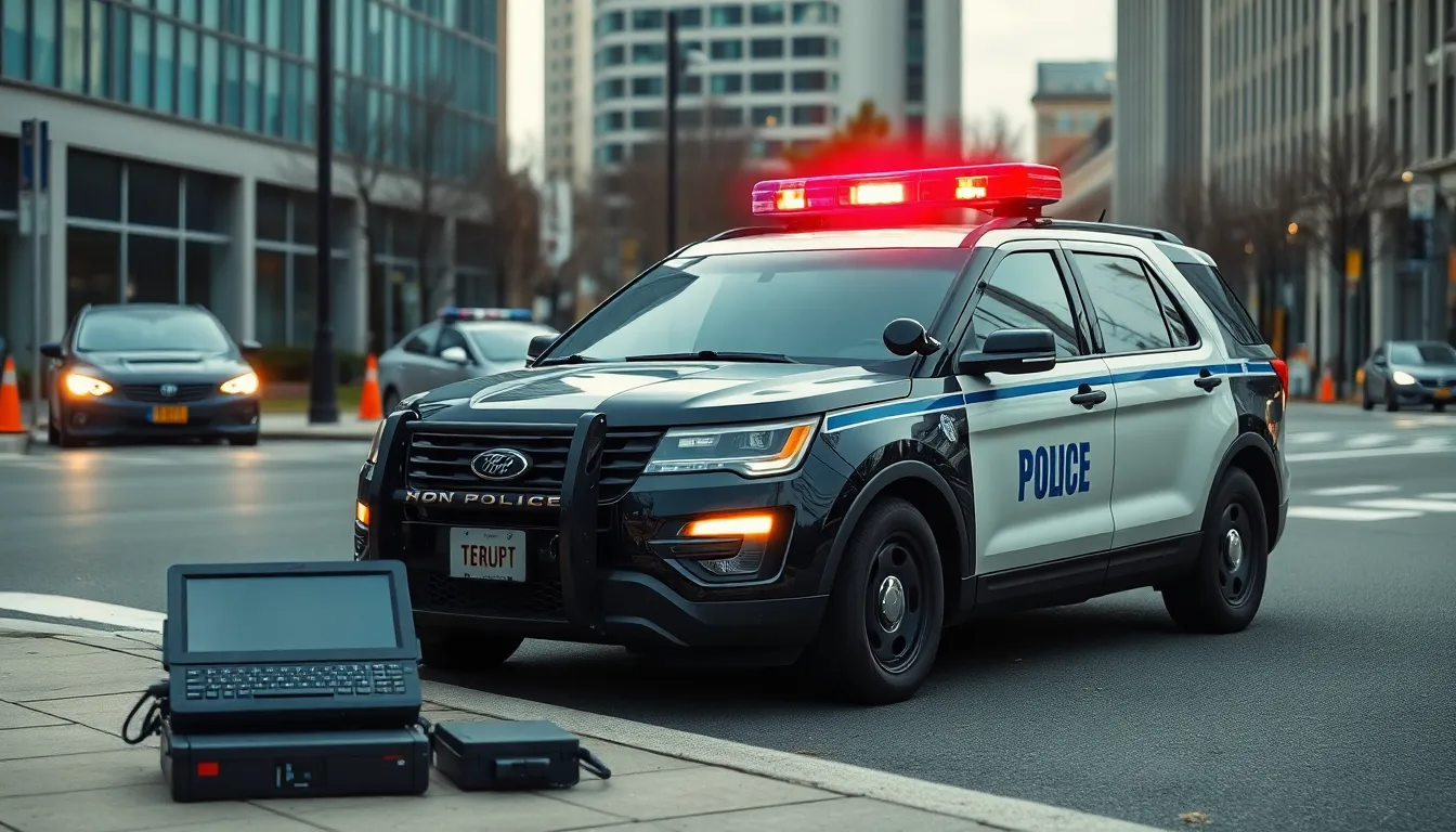 1 police cars