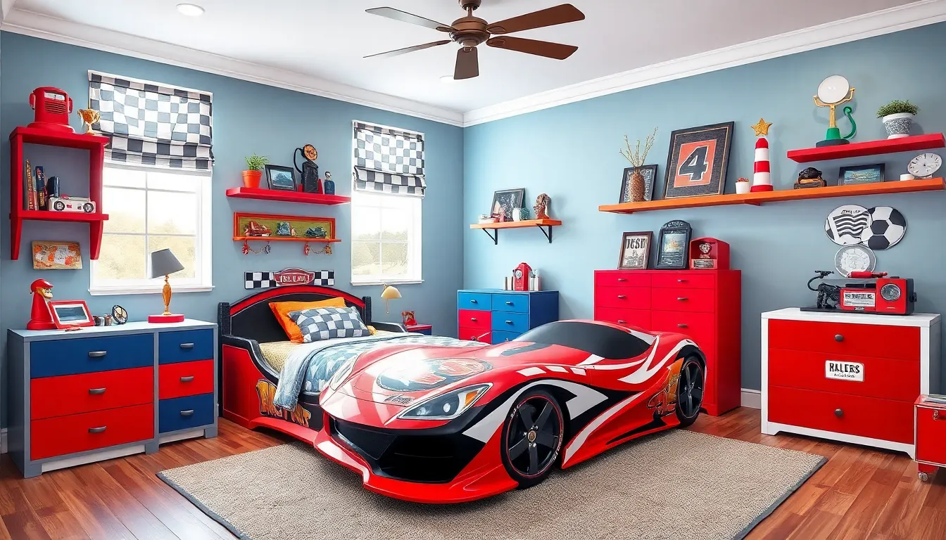 2 cars bedroom
