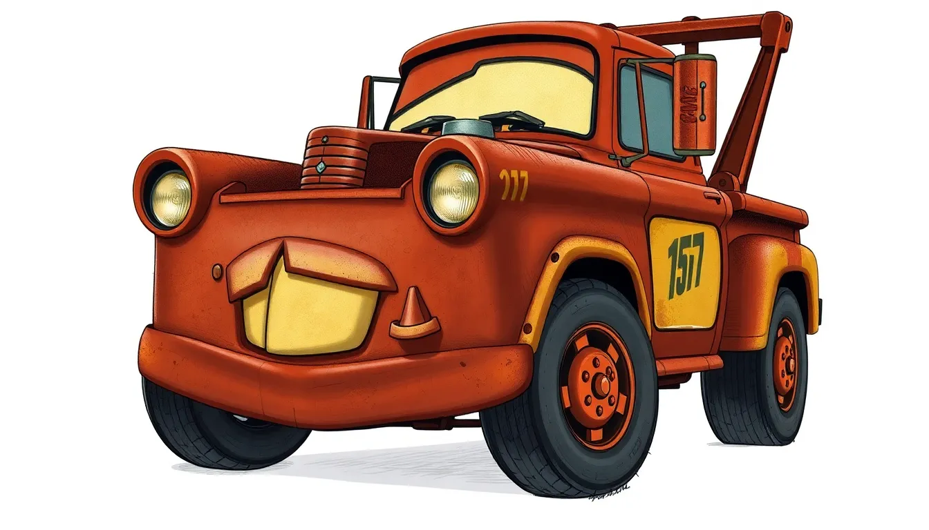 2 cars drawing disney