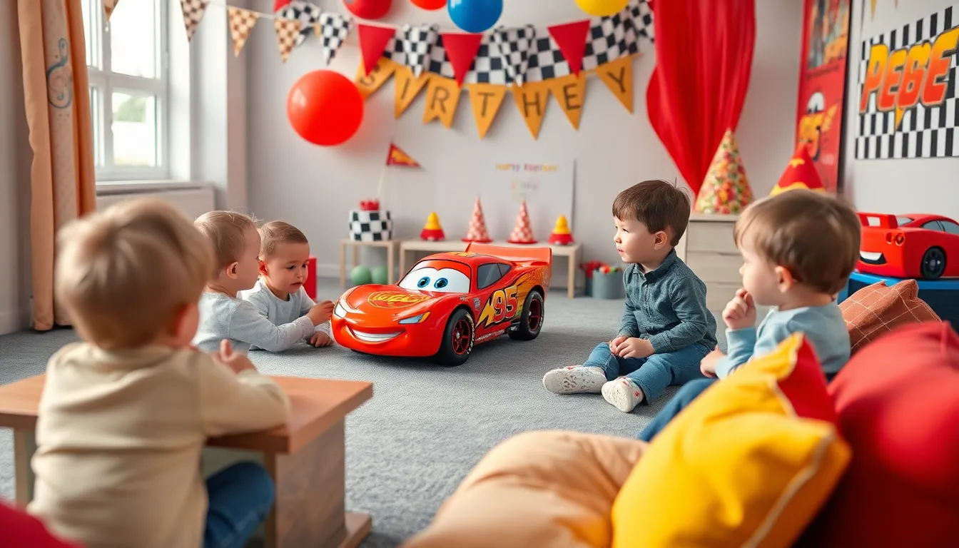 2 cars second birthday theme