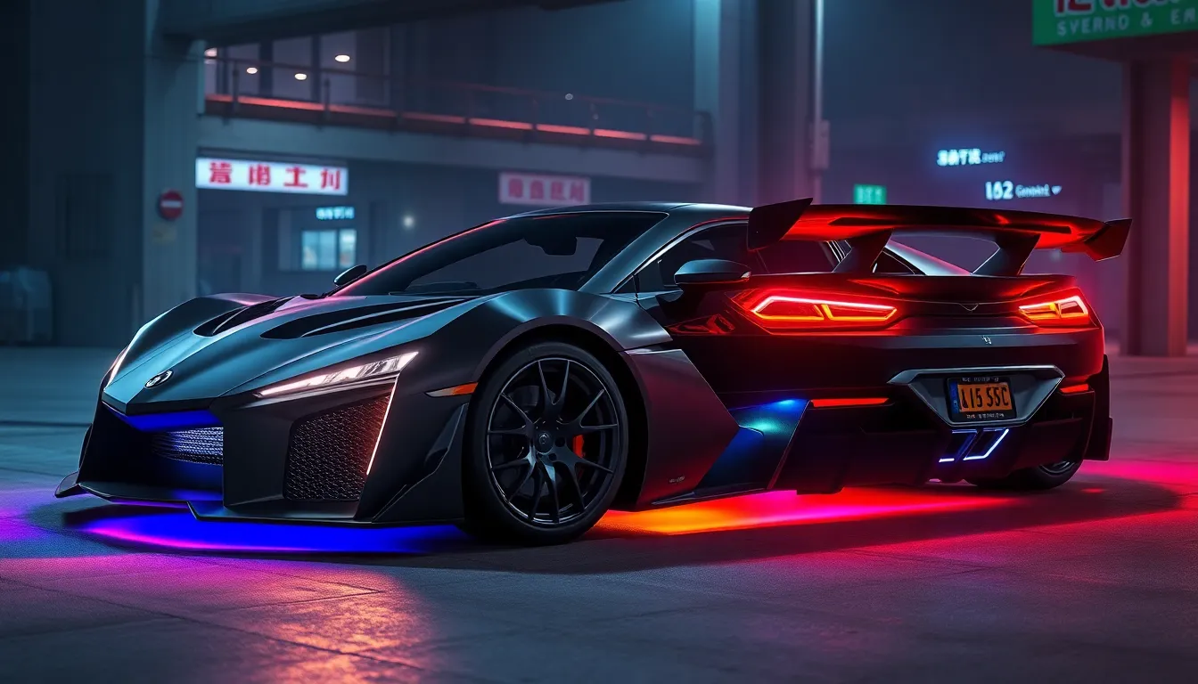 2 cyberpunk cars