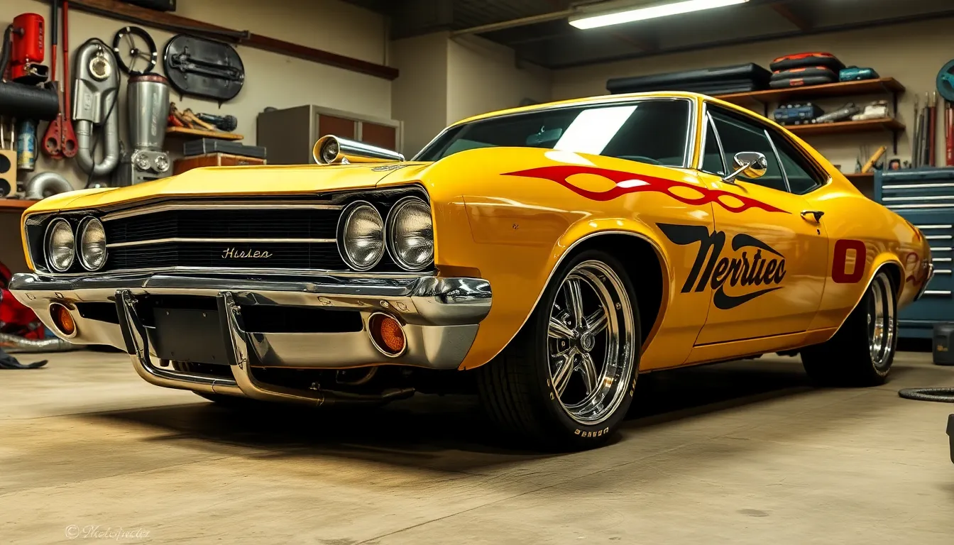 2 hot rods cars muscle