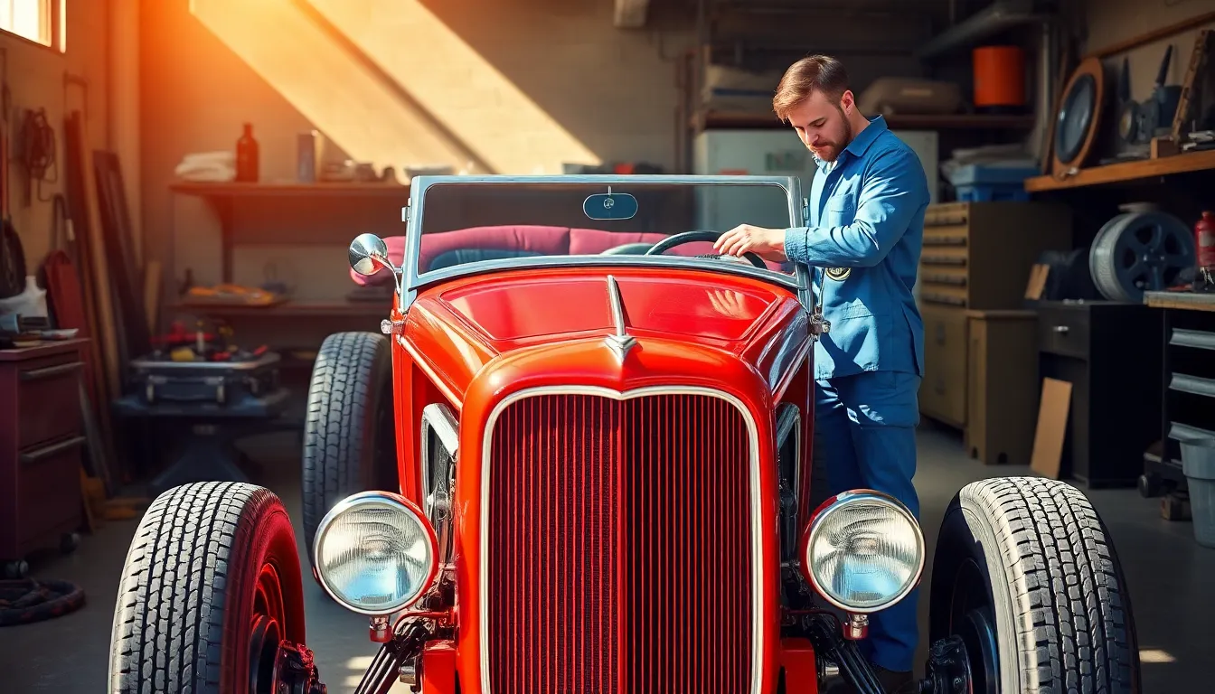 2 hot rods cars