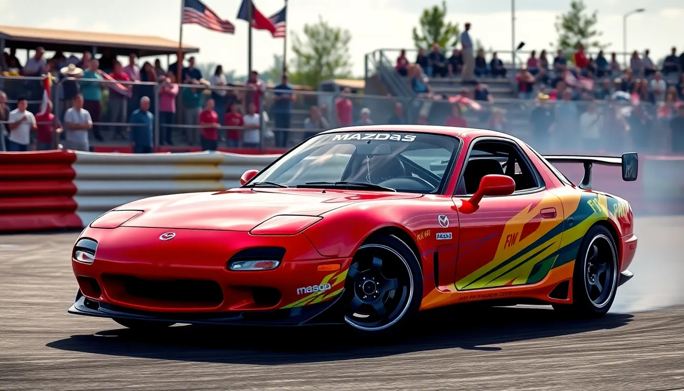 2 japanese drift cars