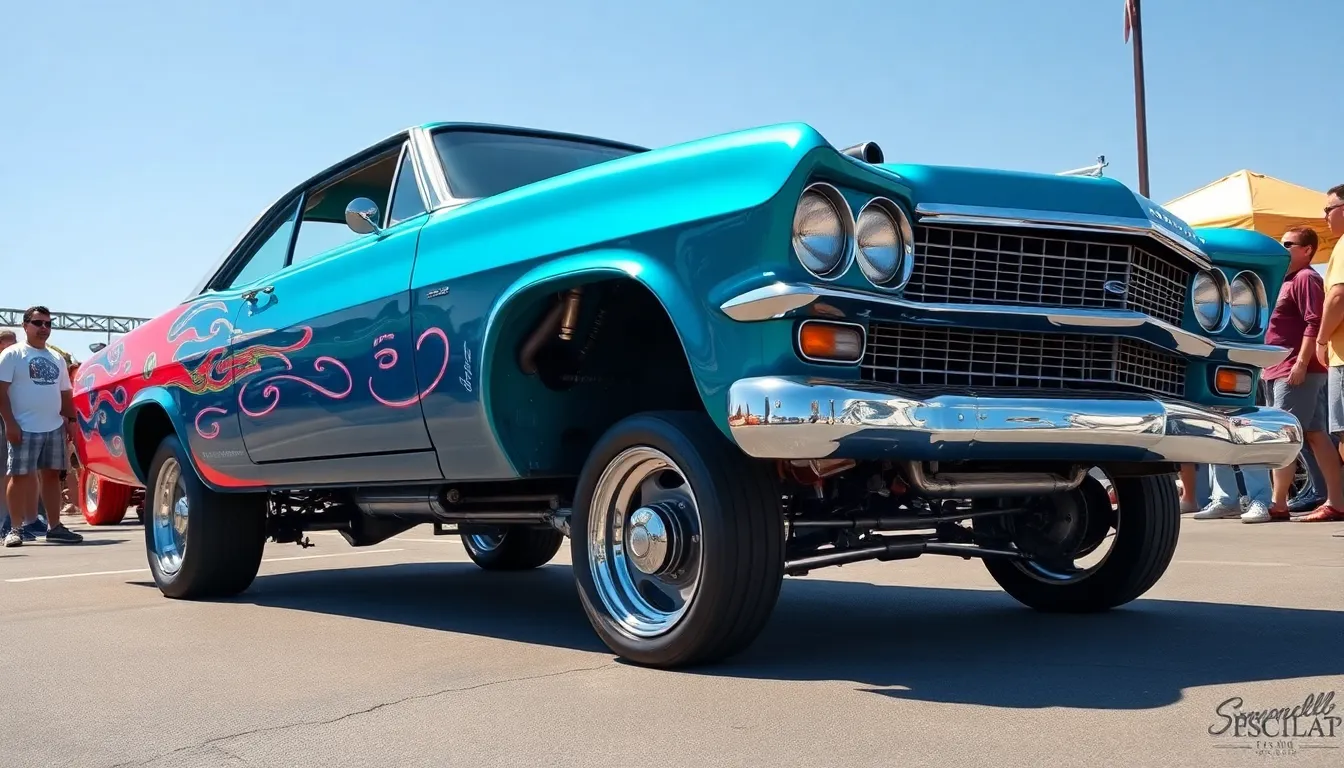 2 low riders cars