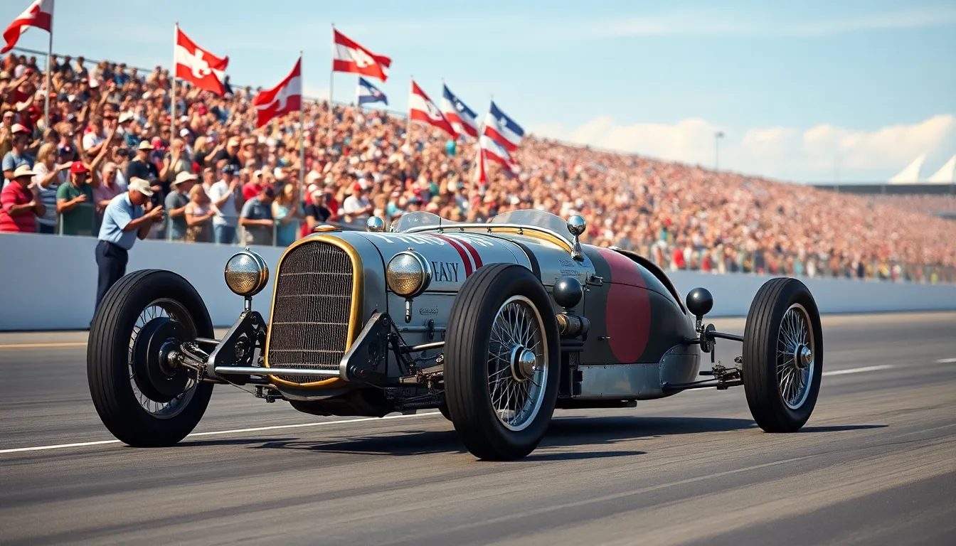 2 old race cars