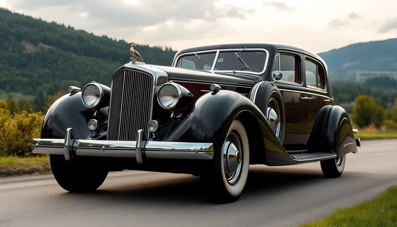 2 packard cars