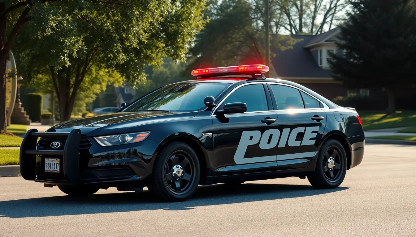 2 police cars