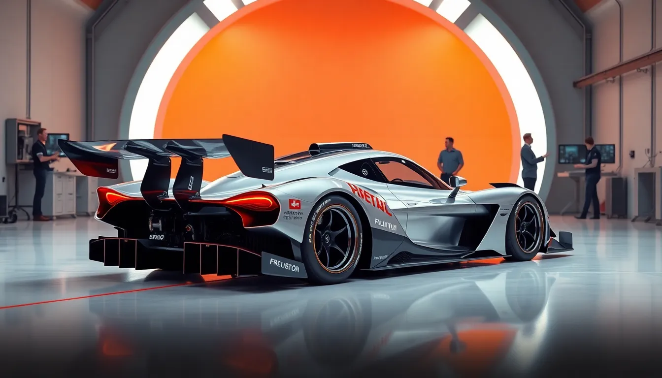 2 race cars