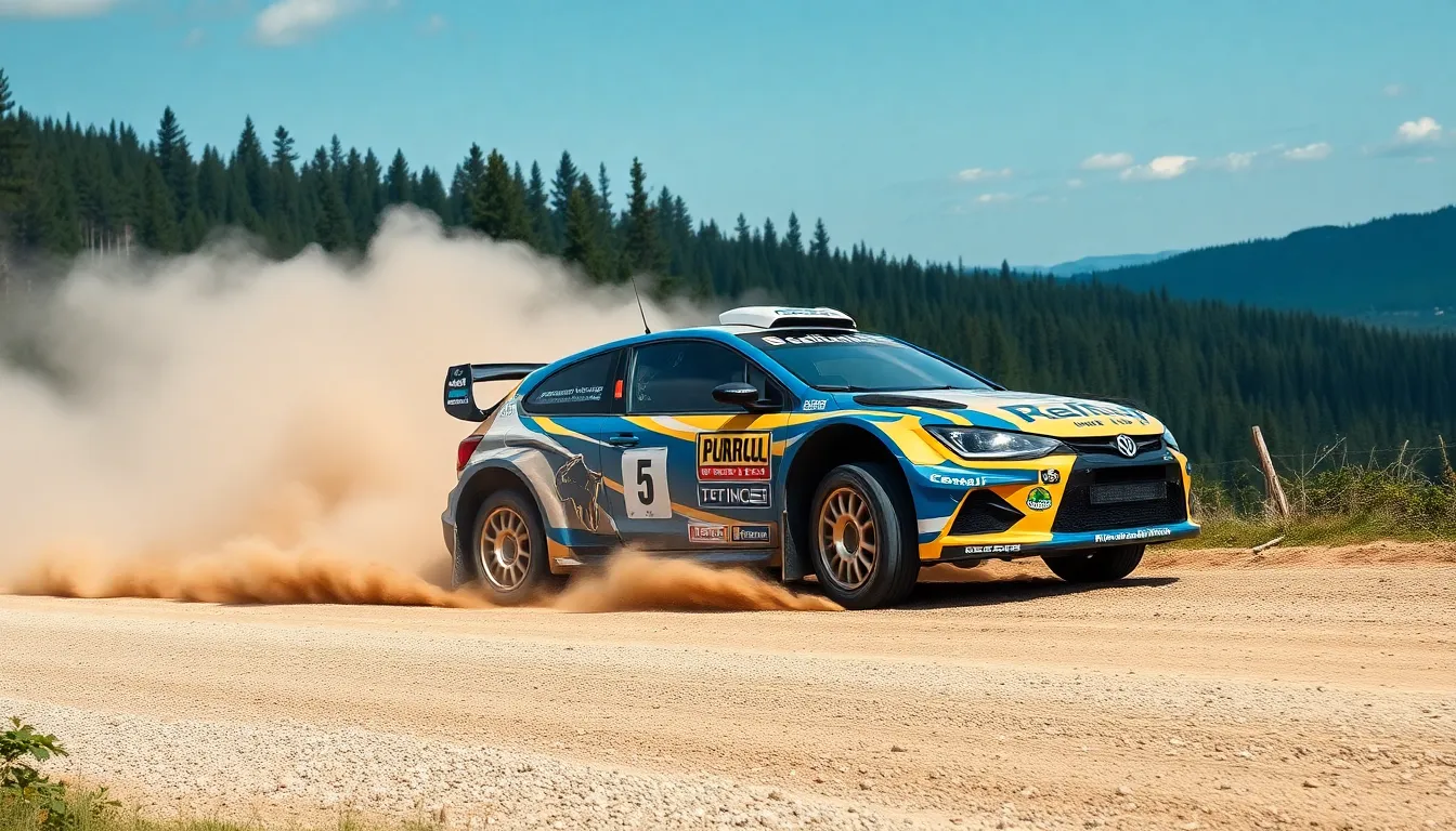 2 rally cars