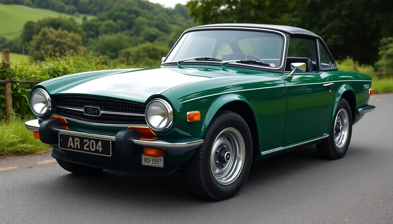 2 triumph cars