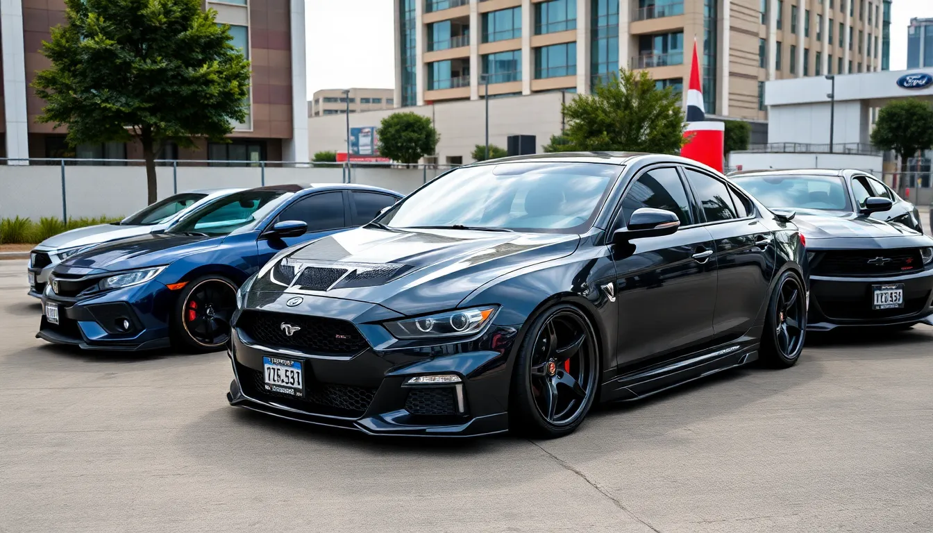 2 tuned cars