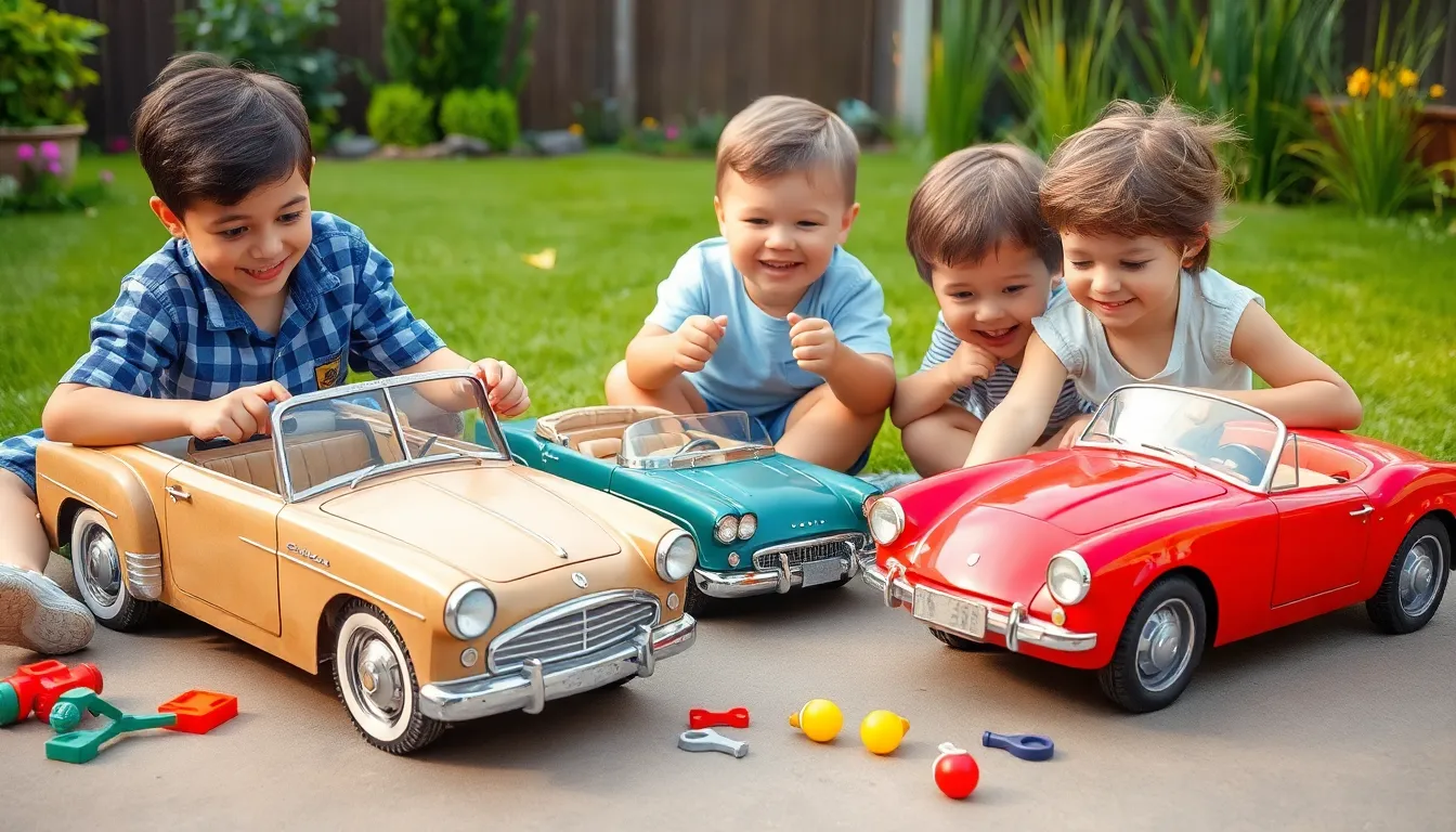 3 cardboard cars for kids drive in