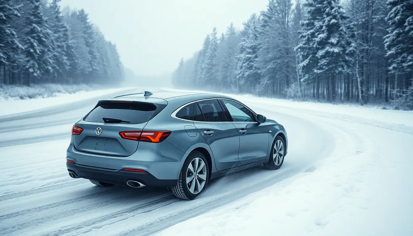 3 cars in snow