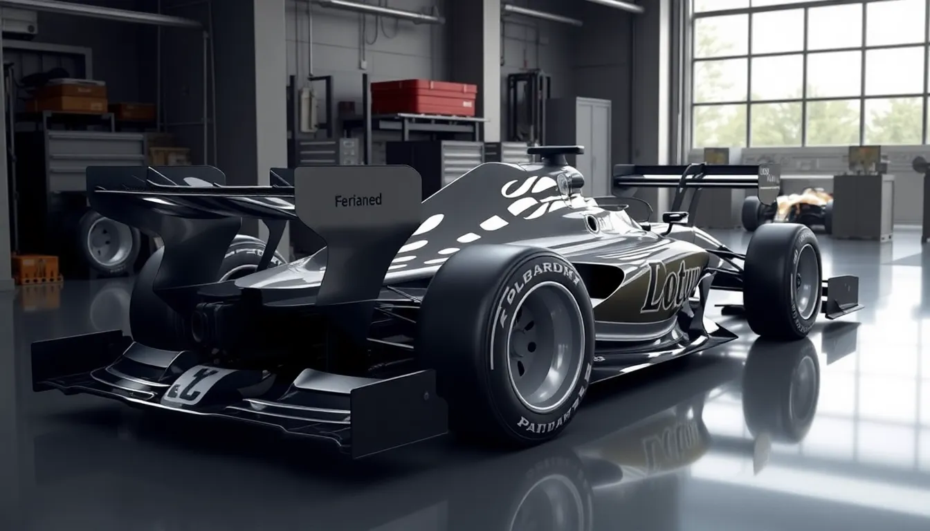 3 f1 cars drawing