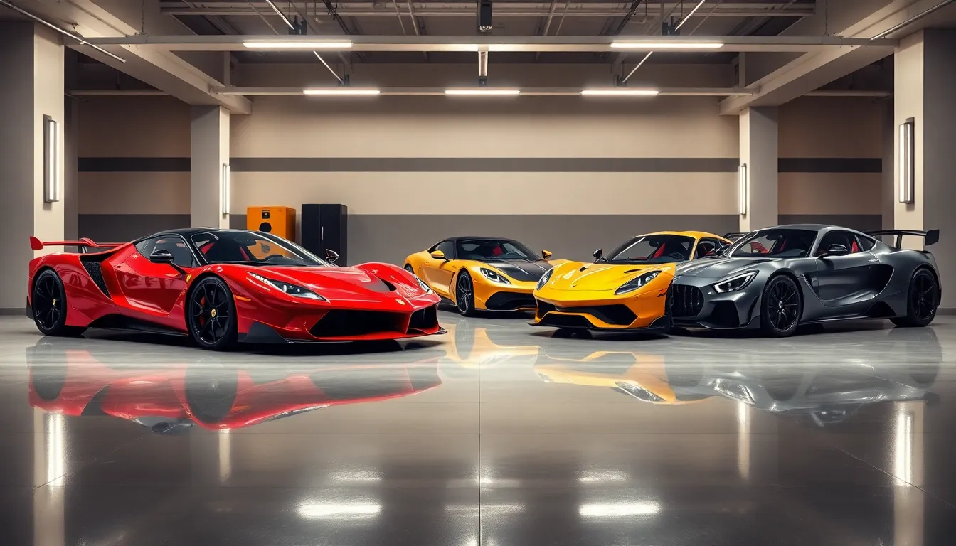 3 fancy cars