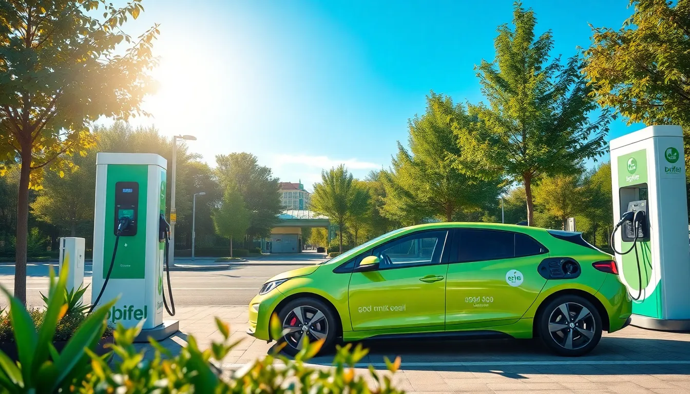 3 green cars