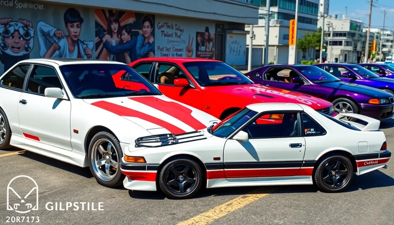 3 jdm cars aesthetic