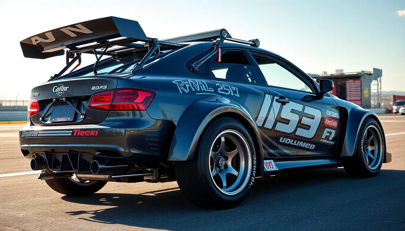 3 modified cars