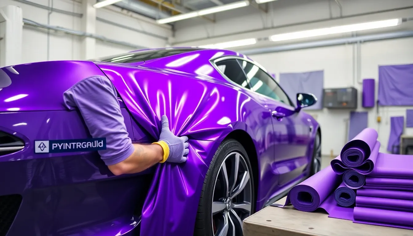 3 purple cars